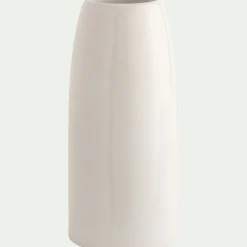 Vase classique en grès - blanc