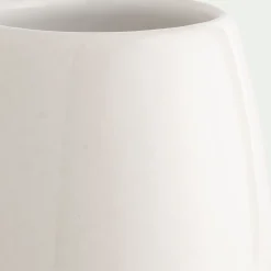 Vase classique en grès - blanc