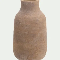 Vase classique en grès H24cm - marron
