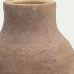 Vase classique en grès H24cm - marron