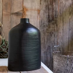 Vase classique en grès H30cm - noir