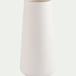 Vase classique en poudre de pierre H30cm - blanc
