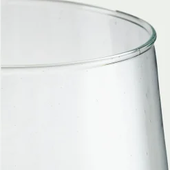 Vase conique en verre D13xH23cm - transparent