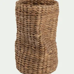 Vase contemporain en jacinthe d'eau H46cm - naturel