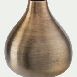 Vase en fer H9cm - doré