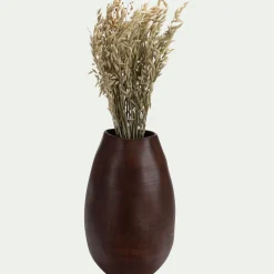 Vase organique en céramique H30cm - marron