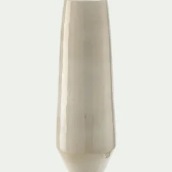 Vase tube en céramique H45cm - beige