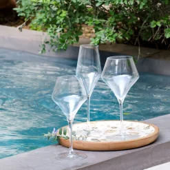 Verre à pied en verre 27cl - transparent