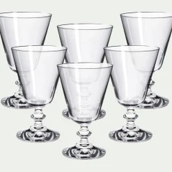 Verre à pied en verre 24cl - transparent