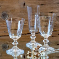 Verre à pied en verre 24cl - transparent