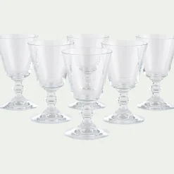 Verre à pied en verre 19cl - transparent