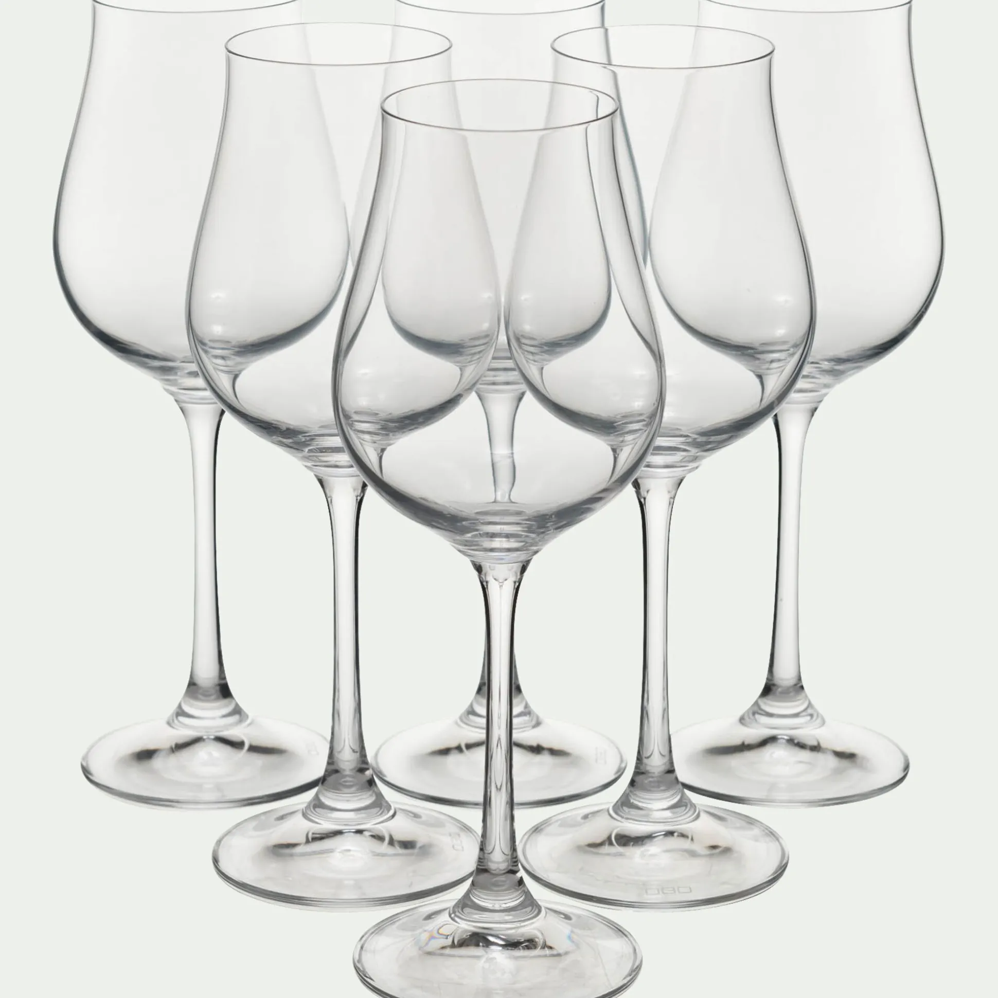 Verre a pied en verre 25cl - transparent
