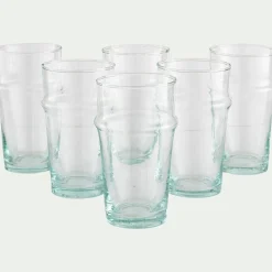 Verre marocain en verre recyclé 30cl - transparent