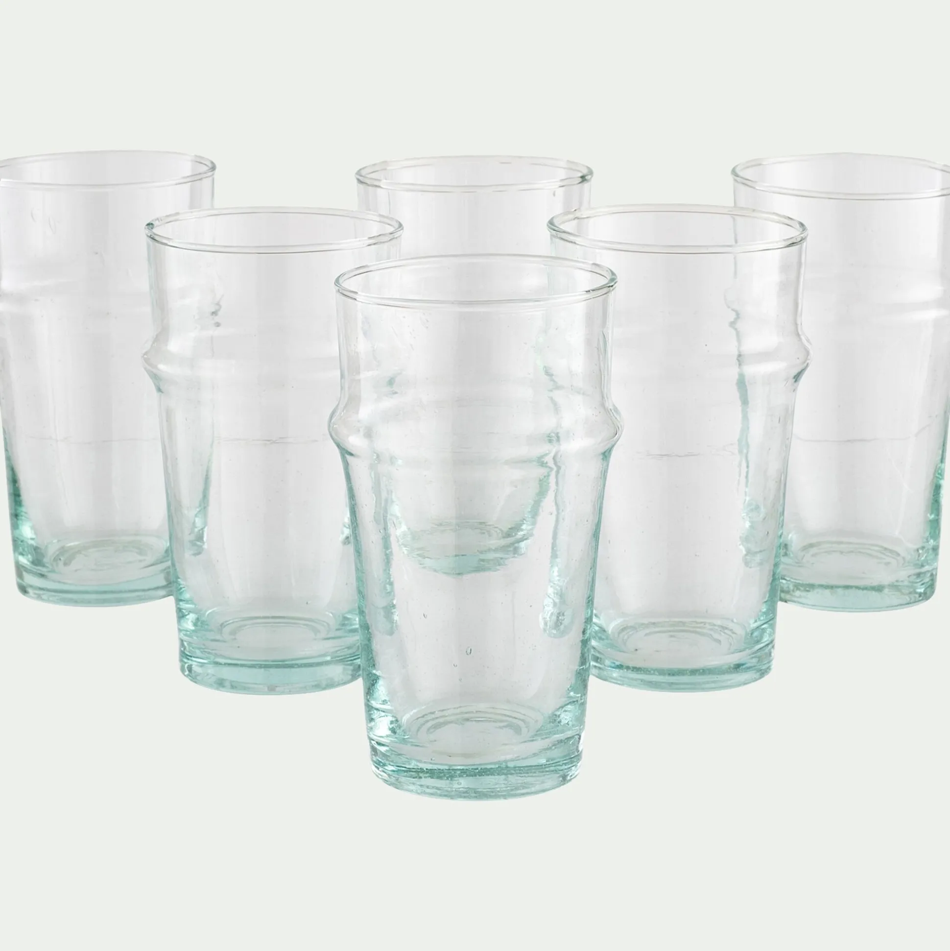 Verre marocain en verre recyclé 30cl - transparent