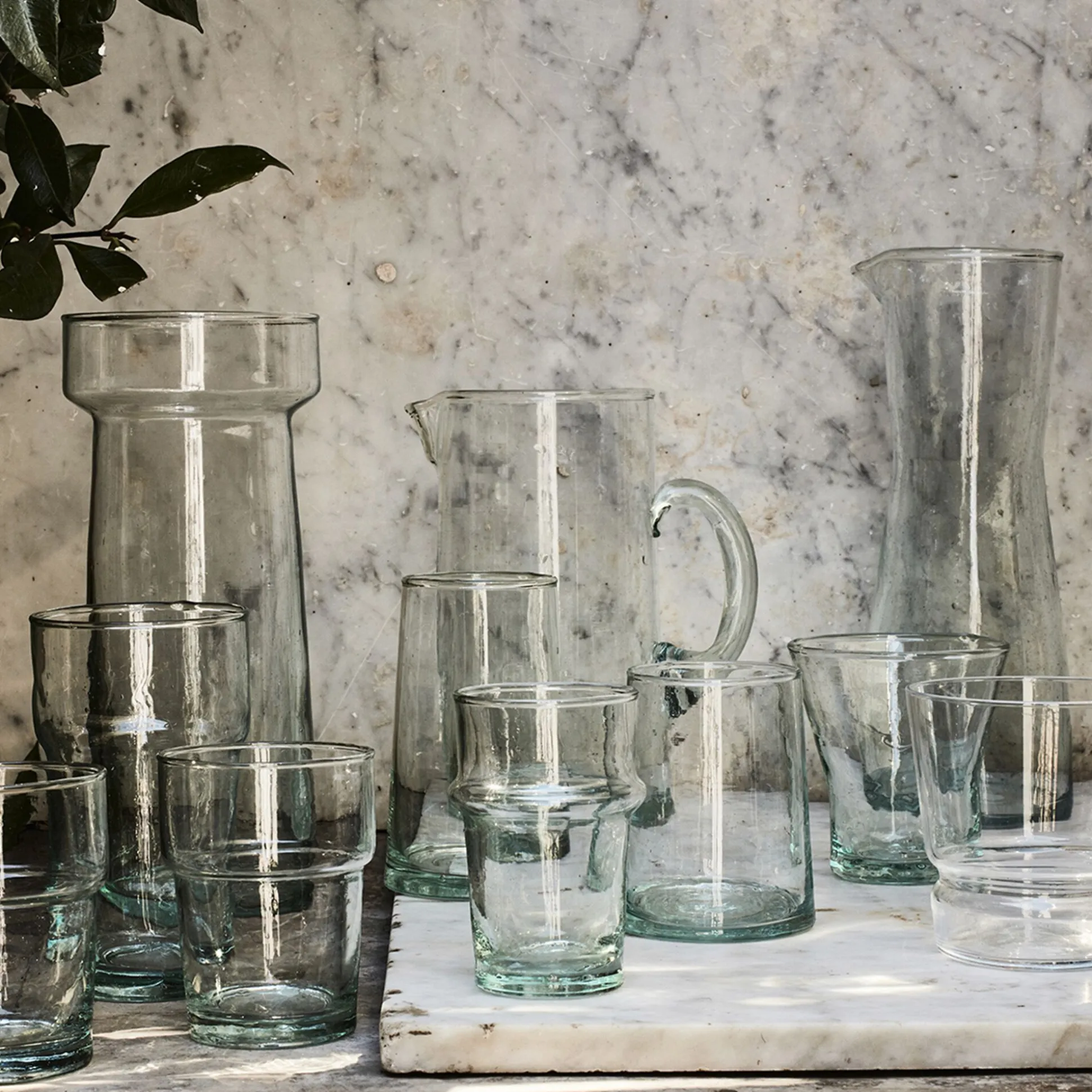 Verre marocain en verre recyclé 30cl - transparent