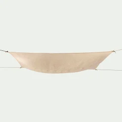 Voile d'ombrage carré en jute 3m - naturel