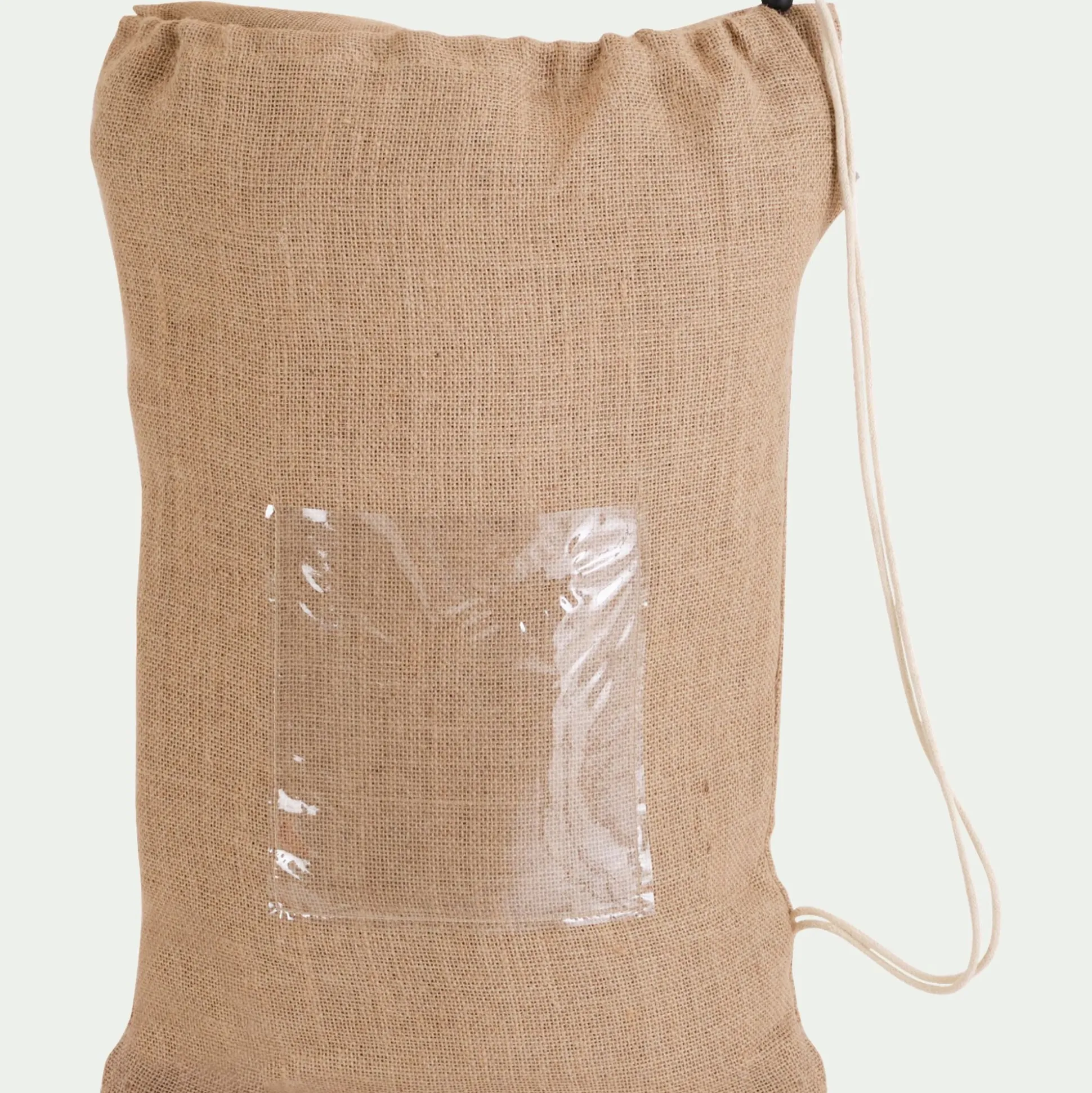 Voile d'ombrage carré en jute 3m - naturel